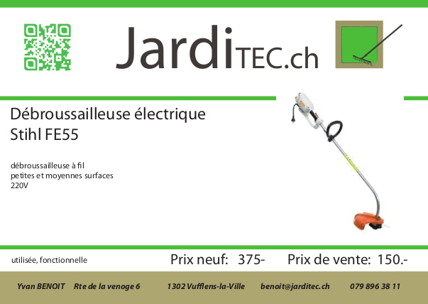 Occasion Jarditec.ch : FE55 Stihl