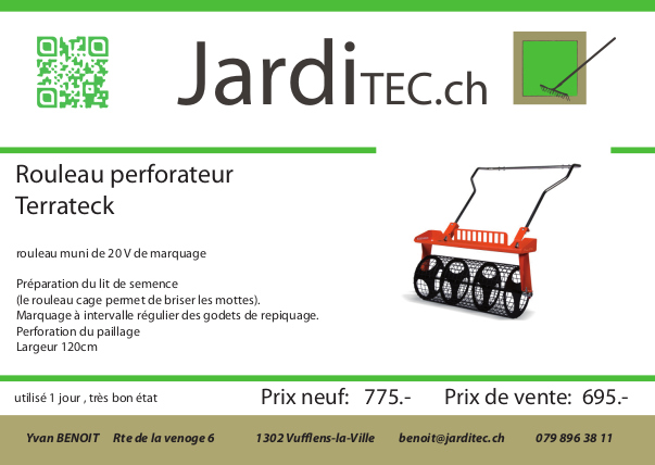 Occasion Jarditec.ch : Rouleau