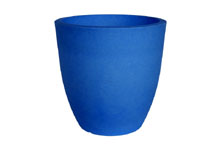 Pot pour plantes, lumineux,plastique - Orione Fluo alto, Bleu, 40cm 40cm H